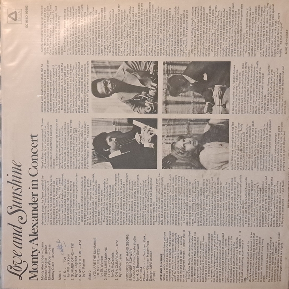LP Love and Sunshine Monty Alexander in Concert - Picture 2 of 2